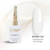 Emigel - Builder Gel In Bottle - 003- Cotton White