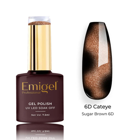 Emigel - 6D Cateye - 015 - SUGAR BROWN