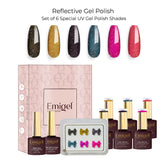 Emigel - Set of 6- Reflective UV Gel Polish