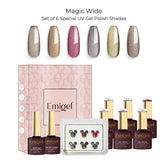 Emigel - Set of 6- Magic Wide UV Gel Polish