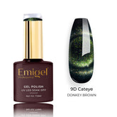 Emigel - 9D Cateye Gel Polish - 005 - DONKEY BROWN