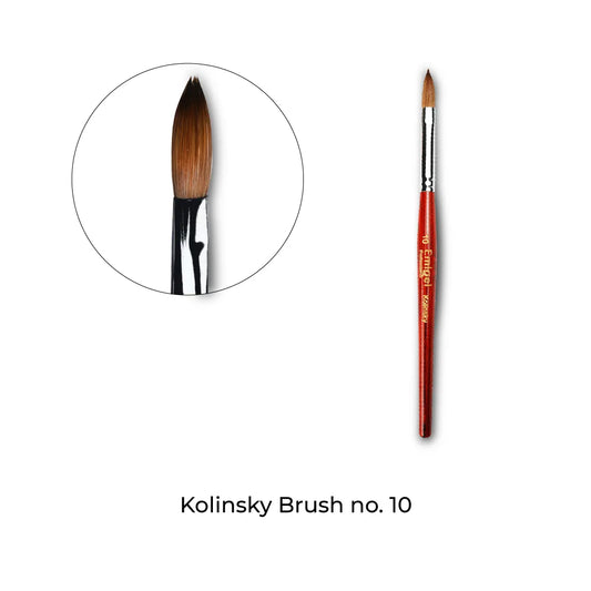Emigel - Kolinsky Acrylic Brush 10 No