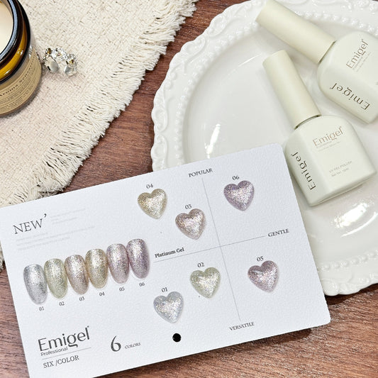 Emigel - Platimun UV Gel Polish Kit - 6 Shades