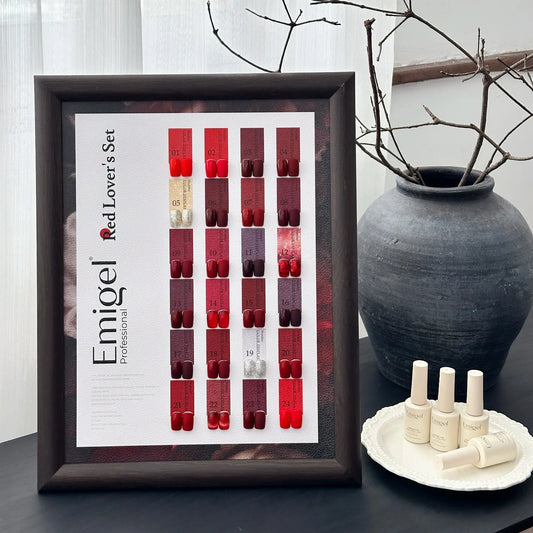 Emigel - Red Lovers UV Gel Polish Kit - 24 Shades