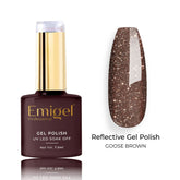 Emigel - Reflective Gel Polish - 004 - GOOSE BROWN