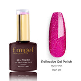 Emigel - Reflective Gel Polish - 011 - HOT PINK