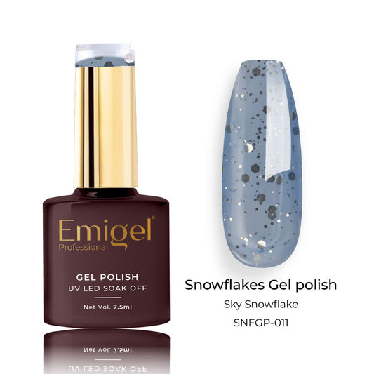 Emigel - Snowflakes Gel Polish - SKY SNOWFLAKE - 011