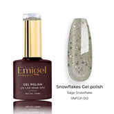 Emigel - Snowflakes Gel Polish - SAGE SNOWFLAKE - 012
