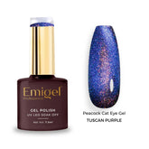 Emigel - Peacock Cateye - 003 - TUSCAN PURPLE
