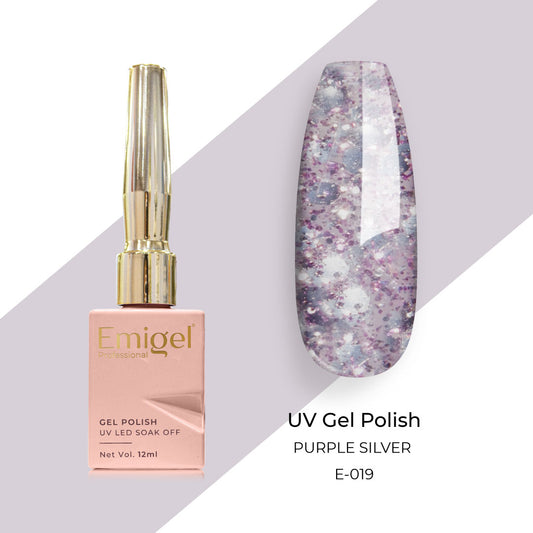 Emigel - UV Gel Polish - PURPLE SILVER - E019
