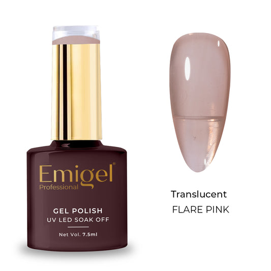 Emigel - Translucent Gel Polish - 008 - FLARE PINK
