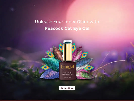 Introducing Peacock Cat Eye Gel Polish – A Dazzling New Must-Have for Nail Art Lovers!