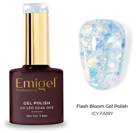 Special gel Polish-Flash Bloom Gel Polish-002-Icy Fairy