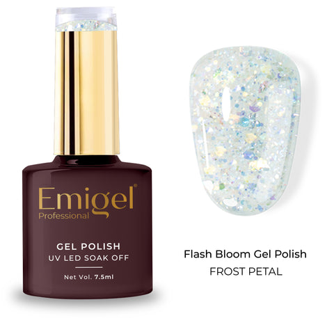 Special gel Polish-Flash Bloom Gel Polish-005-Frost Petal