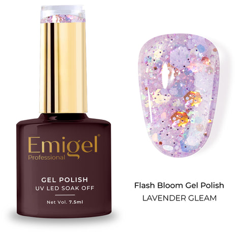 Special gel Polish-Flash Bloom Gel Polish-006- Lavender Gleam