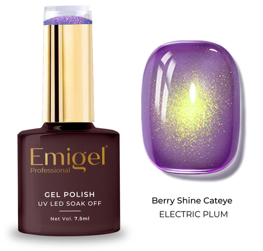 Special Gel Polish- Berry shine Cateye -011-Electric Plum