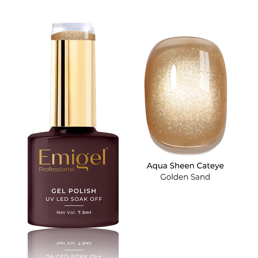 Special Gel Polish- Aqua Sheen Cateye  -006-Golden Sand