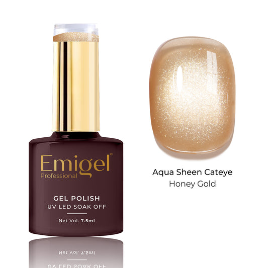 Special Gel Polish- Aqua Sheen Cateye  -007-Honey Gold