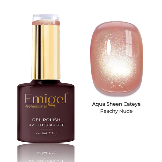 Special Gel Polish- Aqua Sheen Cateye  -008- Peachy Nude