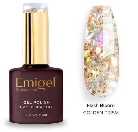Special gel Polish-Flash Bloom Gel Polish-010-Golden Prism