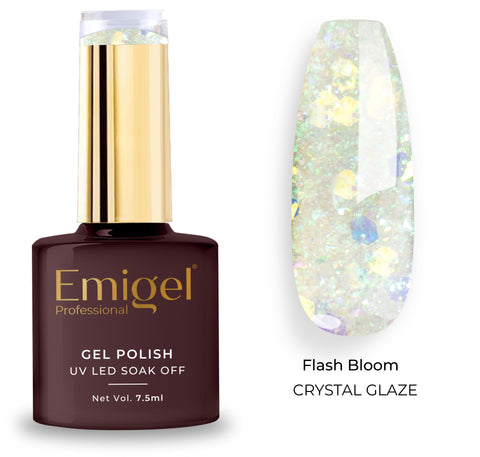 Special gel Polish-Flash Bloom Gel Polish-001- Crystal Glaze