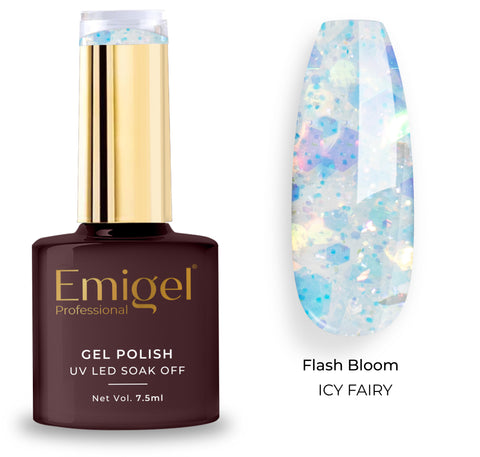Special gel Polish-Flash Bloom Gel Polish-002-Icy Fairy