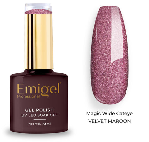 Special Gel Polish- Magic Wide Cateye -003-Velvet maroon