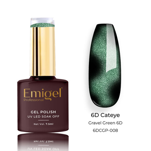 Emigel - 6D Cateye - 008 - GRAVEL GREEN