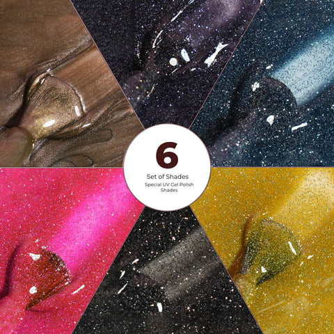 Emigel - Set of 6- Reflective UV Gel Polish