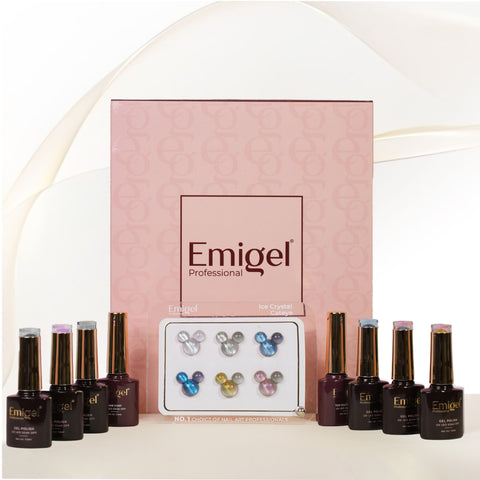 Emigel - Set of 6-  Ice Crystal Cat Eye UV Gel Polish