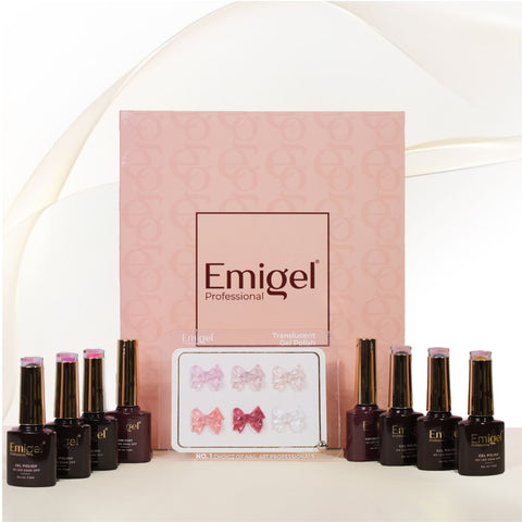 Emigel - Set of 6- Translucent UV Gel