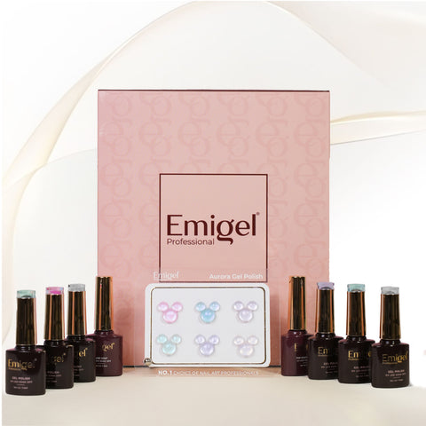 Emigel - Set of 6- Aurora UV Gel Polish