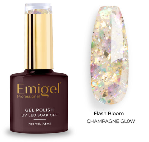 Special gel Polish-Flash Bloom Gel Polish-007- Champagne Glow