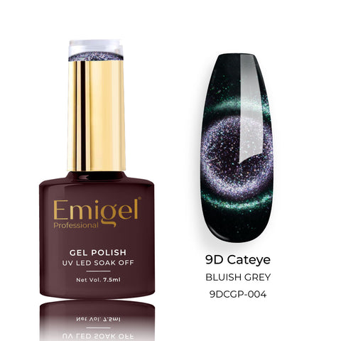 Emigel - 9D Cateye Gel Polish - 004 - BLUISH GREY