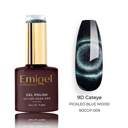 Emigel - 9D Cateye Gel Polish - 009 - PICKLED BLUE WOOD