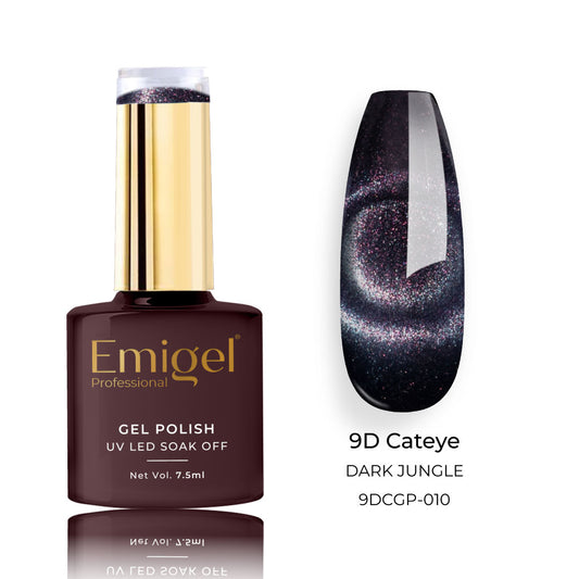 Emigel - 9D Cateye Gel Polish - 010 - DARK JUNGLE