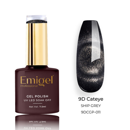 Emigel - 9D Cateye Gel Polish - 011 - SHIP GREY