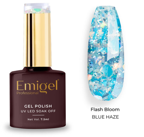 Special gel Polish-Flash Bloom Gel Polish-009- Blue Haze