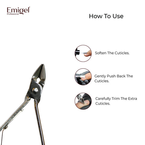 Emigel - Nail Cuticle Cutter - (Basic) Pack of 1 Pc