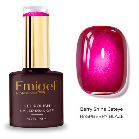 Special Gel Polish- Berry shine Cateye -003-Raspberry Blaze