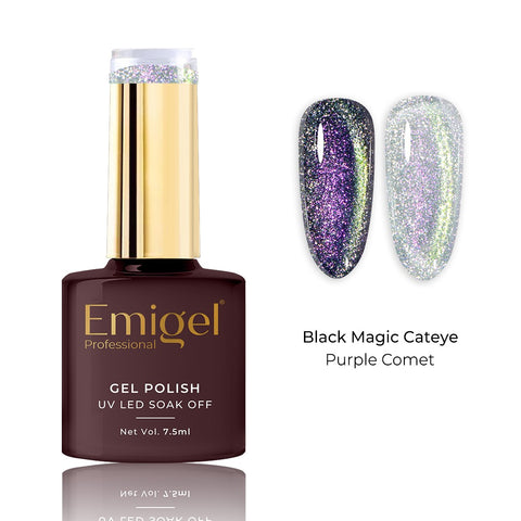 Emigel - Black Magic Cateye - 012 -  Purple Comet