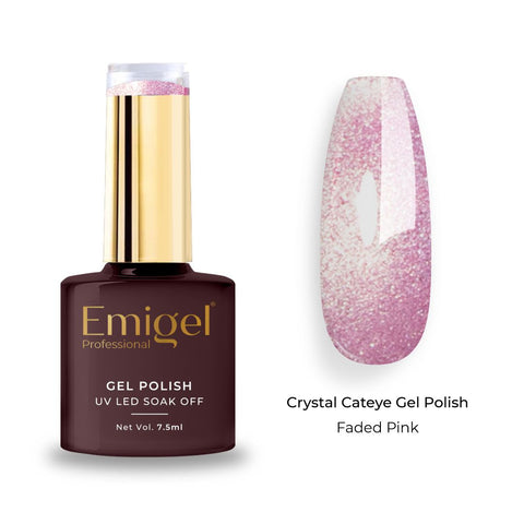 Emigel - Crystal Cateye Gel Polish - 007 - Faded Pink
