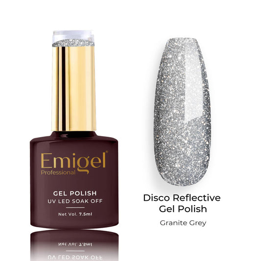 Emigel - Disco Reflective Gel - 005 - GRANITE GREY DISCO 1080