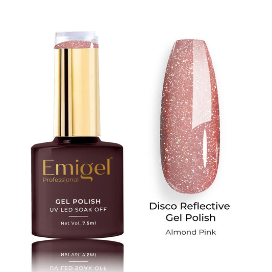 Emigel - Disco Reflective Gel - 006 - ALMOND PINK DISCO 1080