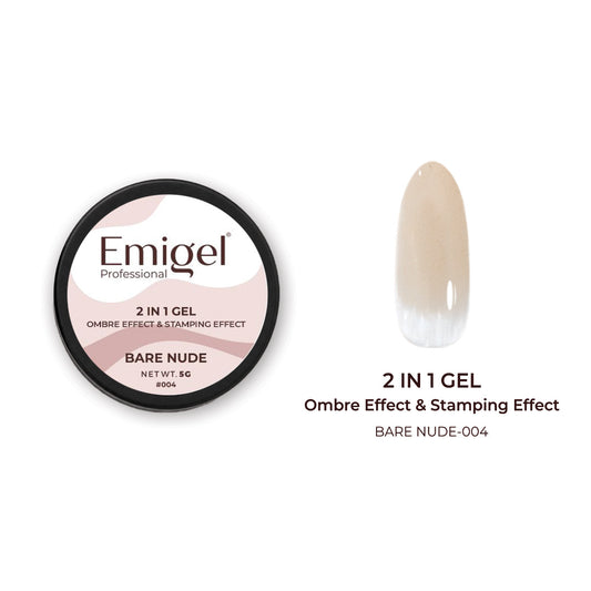 Emigel 2-in-1 Ombre & Stamping Gel - 004 - Bare Nude (5g)