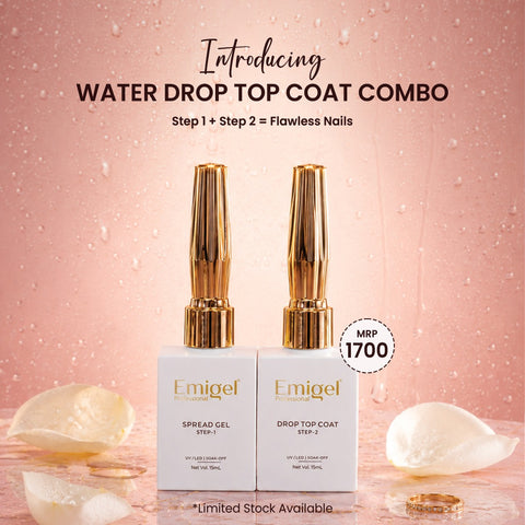 Emigel Water Drop Top Coat Combo (15ml + 15ml)