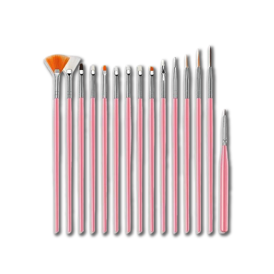 Emigel - Nail Art Brush - Pack of 15 Pcs