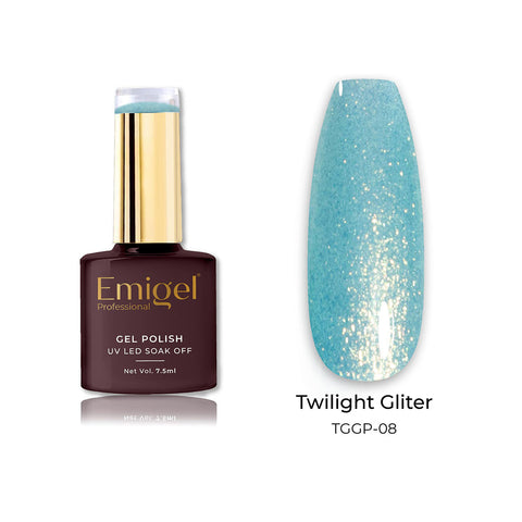 Emigel - Twilight Glitter Gel Polish - 008 - MARINE TWILIGHT