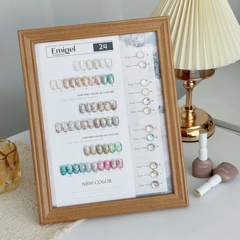 Emigel - Glitter UV Gel Polish Kit - 24 Shades