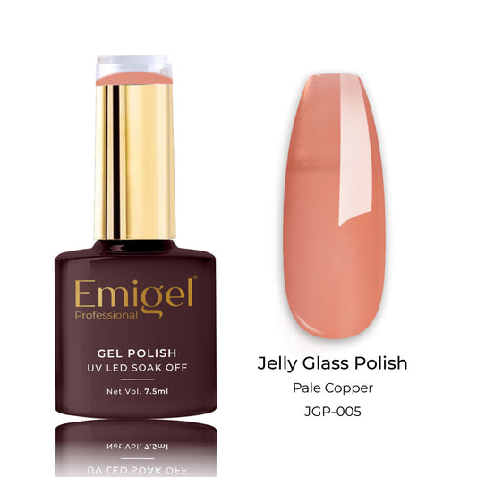 Emigel - Jelly Glass Gel Polish - 005 - PALE COPPER